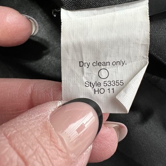 J Crew Nello Gori Peacoat Stadium Cloth Womens 0 Petite Wool Blend Black Jacket - Picture 10 of 10